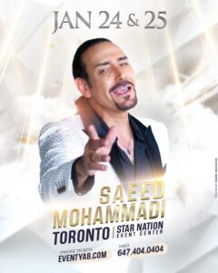 [Friday] Saeed Mohammadi Live in Toronto - January 24, 2025