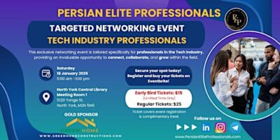 Tech Networking Evet by Persian Elite Professionals (PEP)