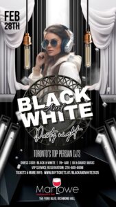 Black and White Party with Toronto's Top Persian DJ's