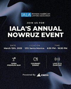 IALA'S ANNUAL NOWRUZ EVENT!