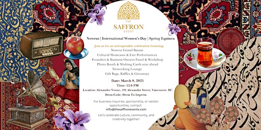 The Saffron Event- Nowruz & international Woman's Day