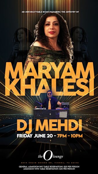 General admission-Live music by Maryam Khalesi Persian pop music