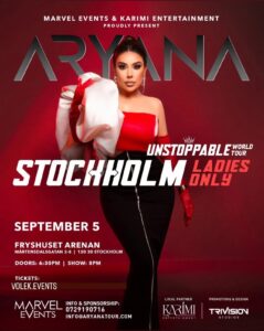 Aryana Sayeed ”Ladies Only” Concert in Stockholm